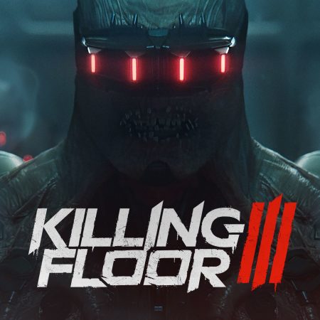 Killing Floor 3 game cover with creature and logo.